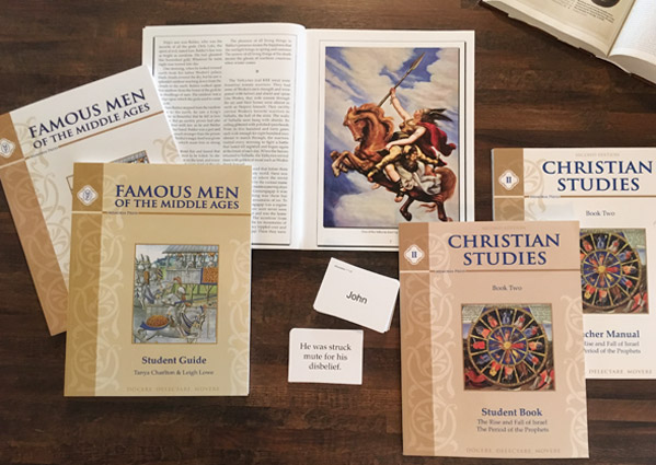 For Grade Six, we're using Memoria Press' Famous Men of Middle Ages curriculum and the second set of books from Christian Studies.