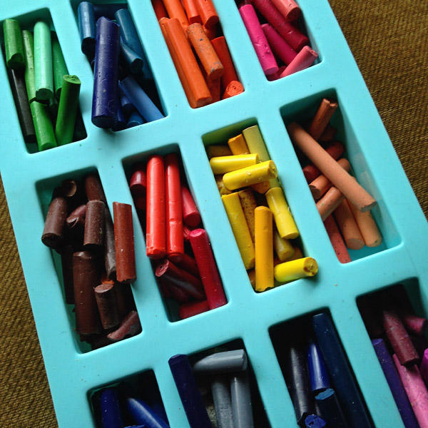 Turning Old Crayons into New Crayons - Unhurried Home